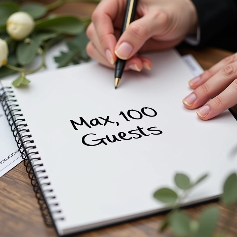 Definindo um número máximo de convidados.
