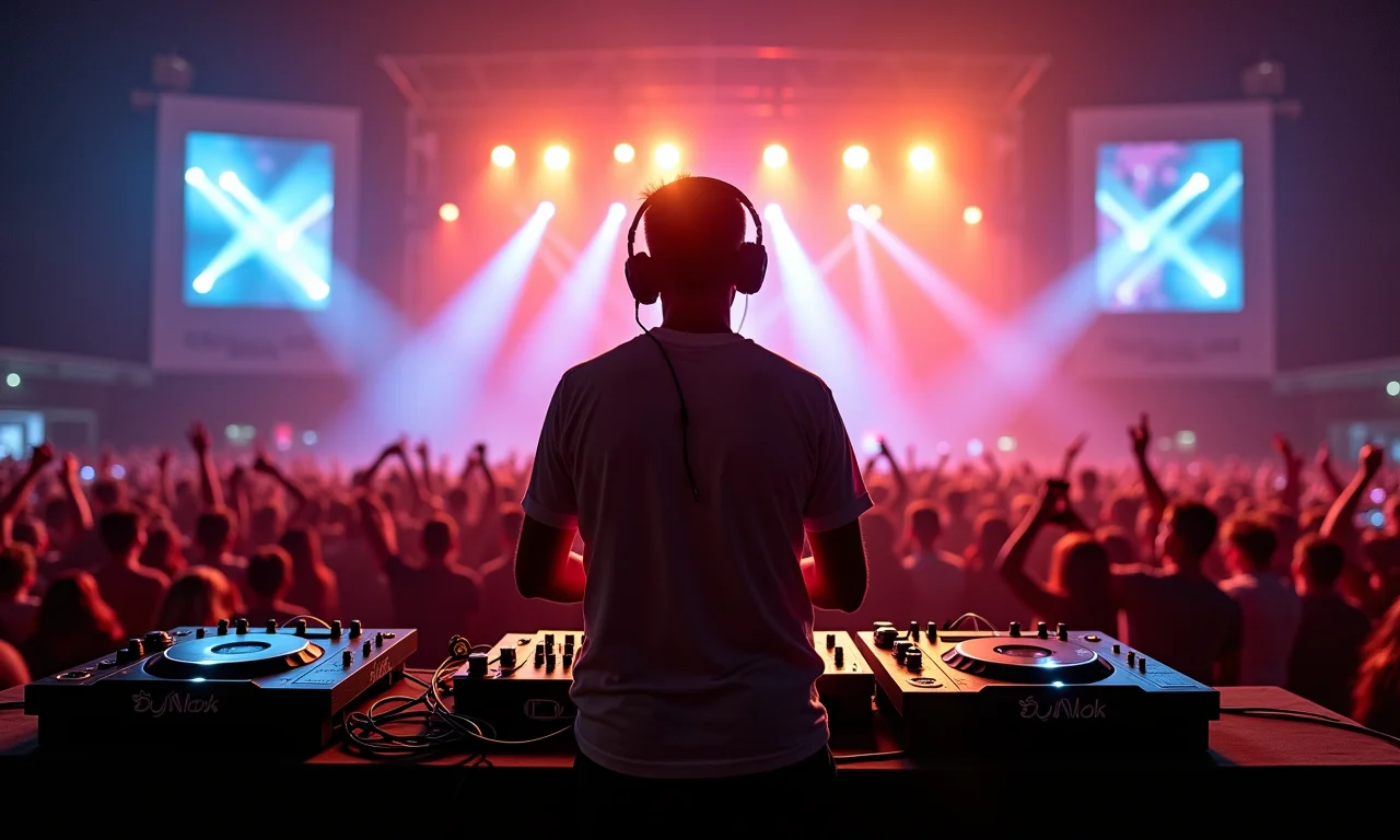 DJ Alok se apresentando em evento ao ar livre.