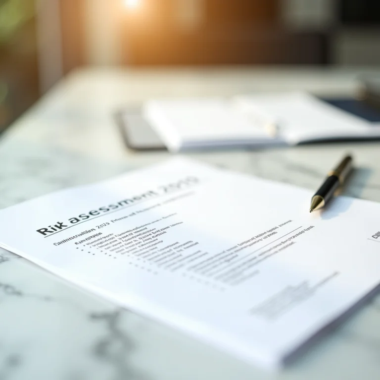 Documento de avaliação de riscos detalhado para casamento de luxo.