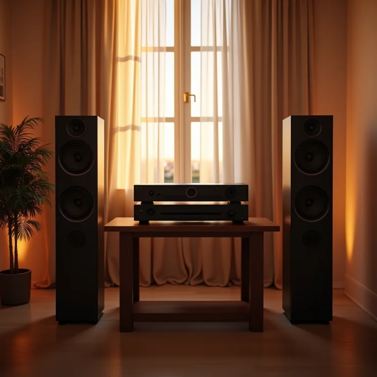 Equipamentos de som e luz de alta qualidade em casamento elegante.