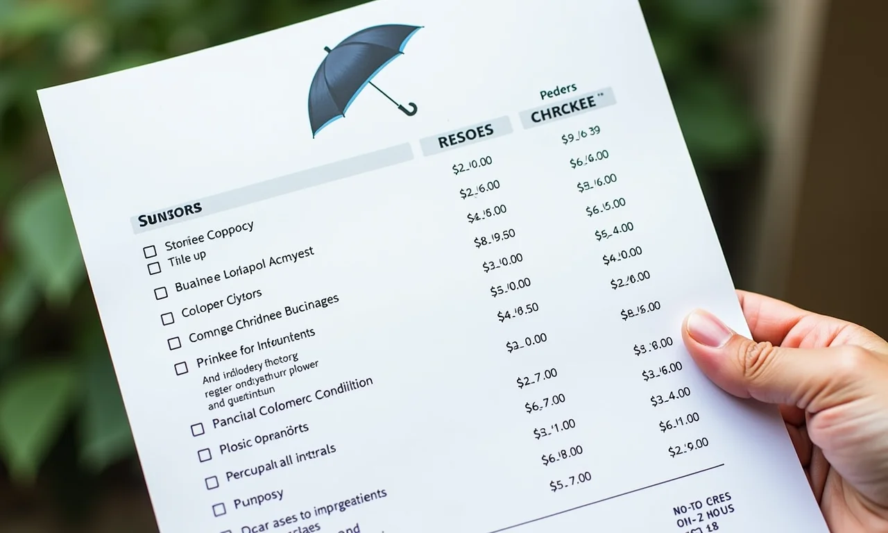 Fatores que influenciam o preço do aluguel de ombrelones.