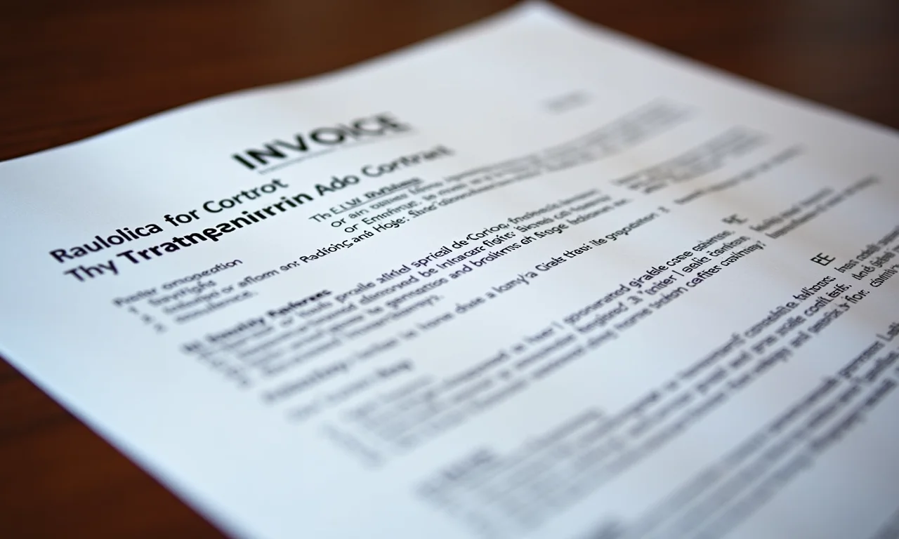 Fatura destacando as taxas extras para o uso do gerador em um local de eventos.