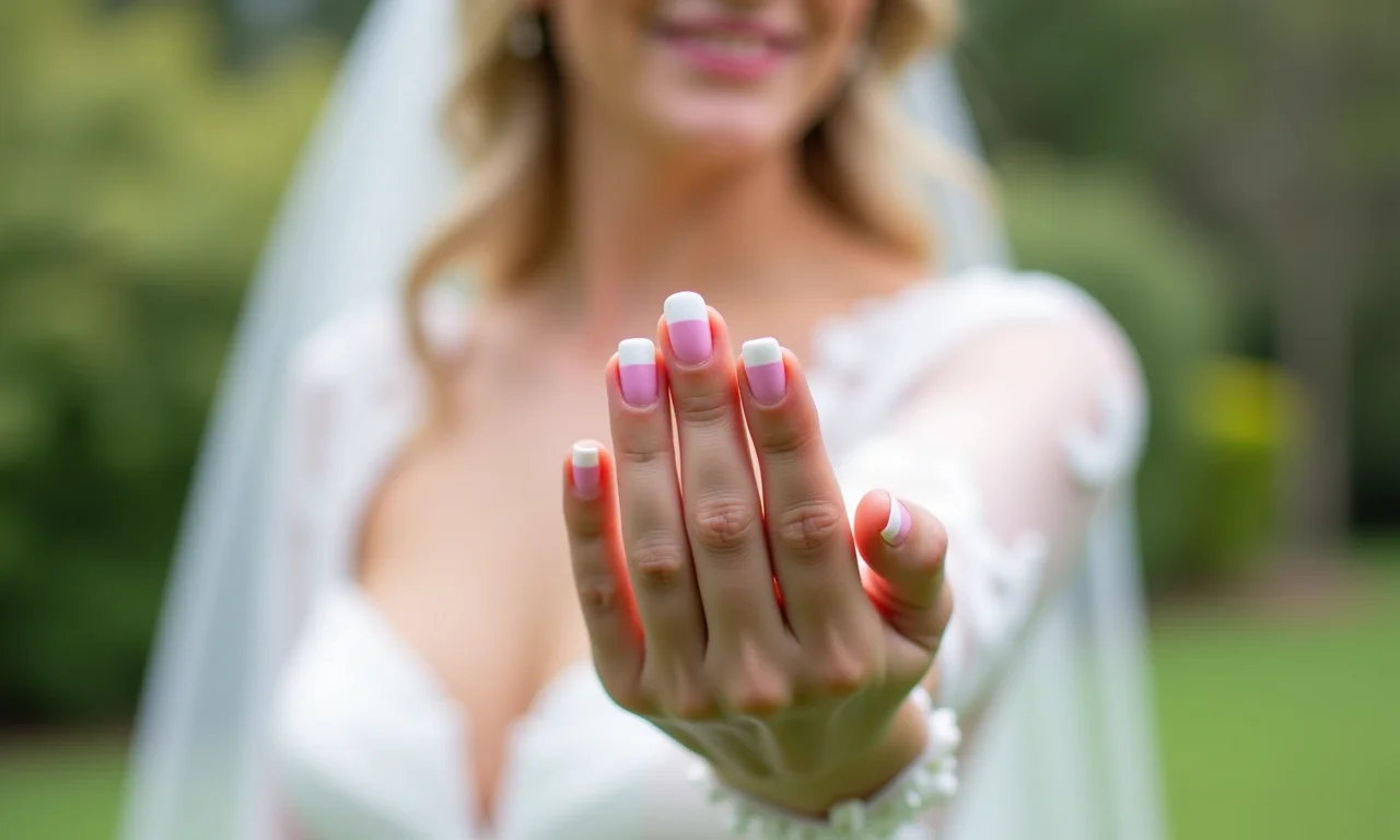 Francesinha com faixa colorida (rosa pastel) em vez de branca.