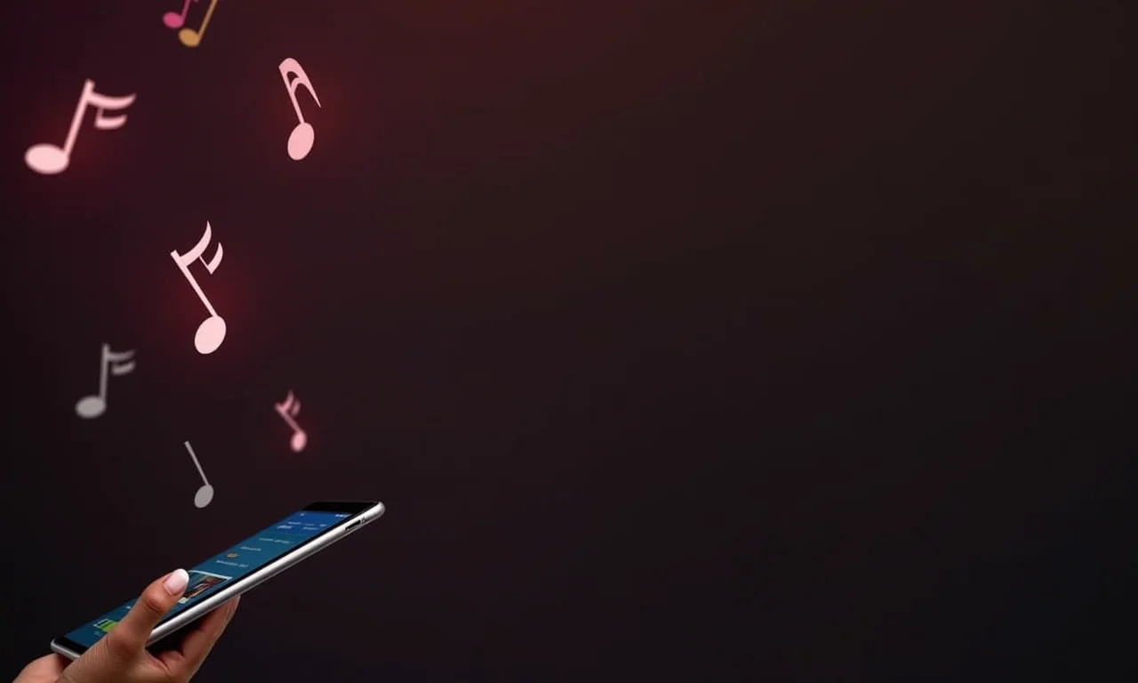 Interface de playlist em um tablet, escolhendo as músicas do evento.