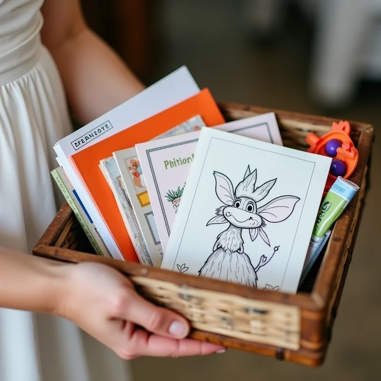 Kit de emergência para crianças em casamento.