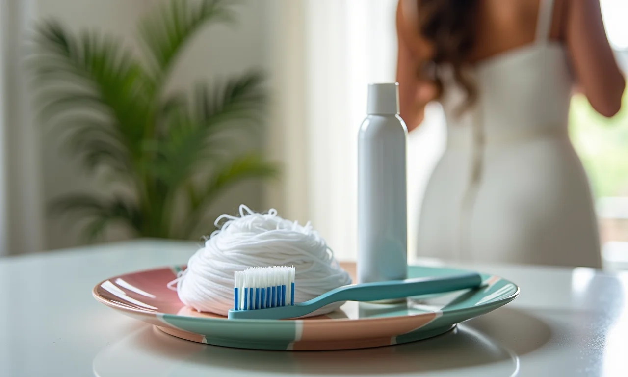 Kit de higiene bucal para casamento.