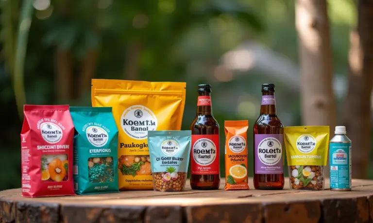 Kit ressaca divertido e colorido para convidados de casamento no Brasil.