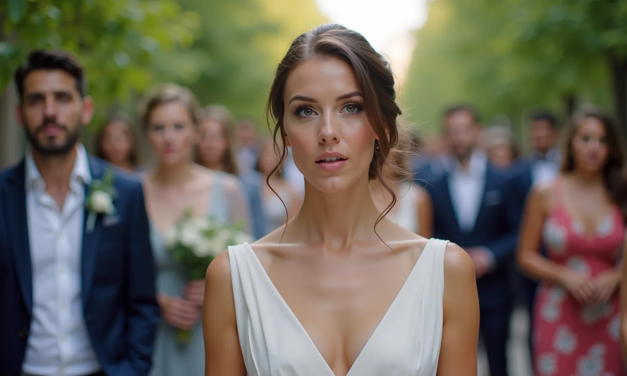 Madrinha explicando a importância do cortejo de saída.