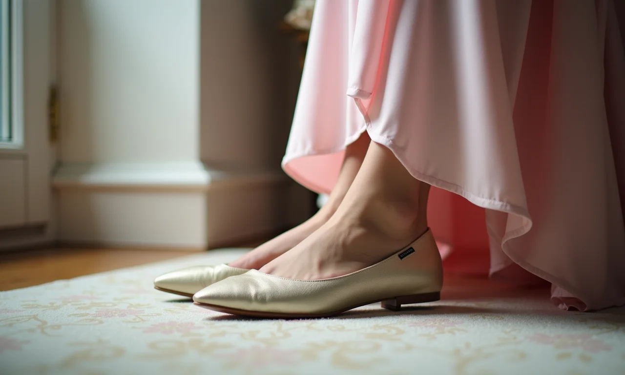 Madrinha pensando em usar sapatilha em um casamento.