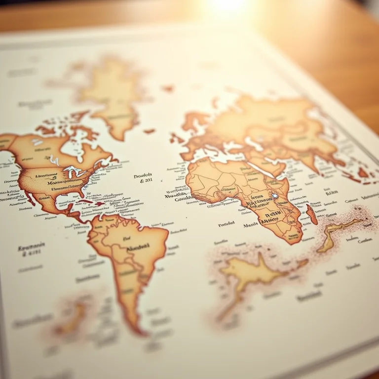 Mapa do amor vintage para renovação de votos.