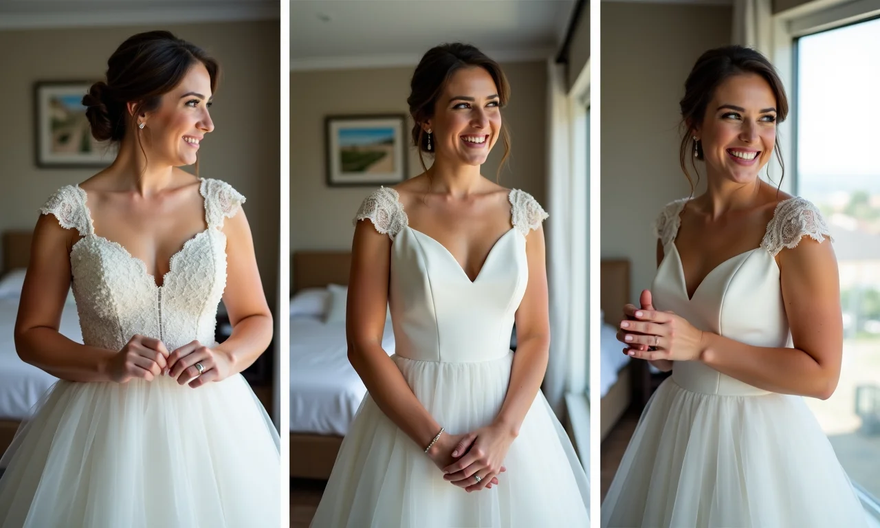 Montagem de momentos inesquecíveis como dama de honra.