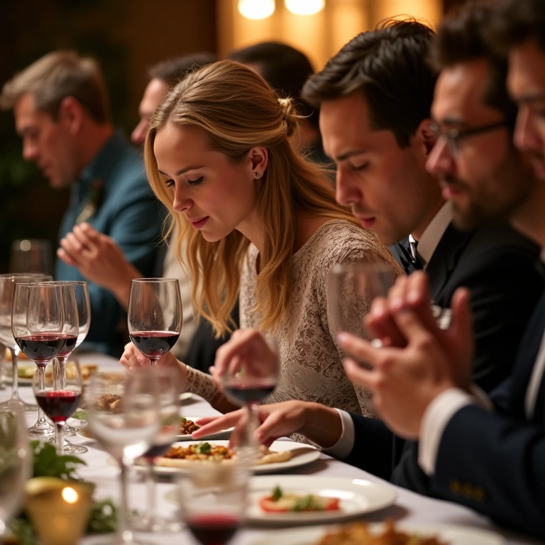 Mulher escolhendo vinho para casamento.
