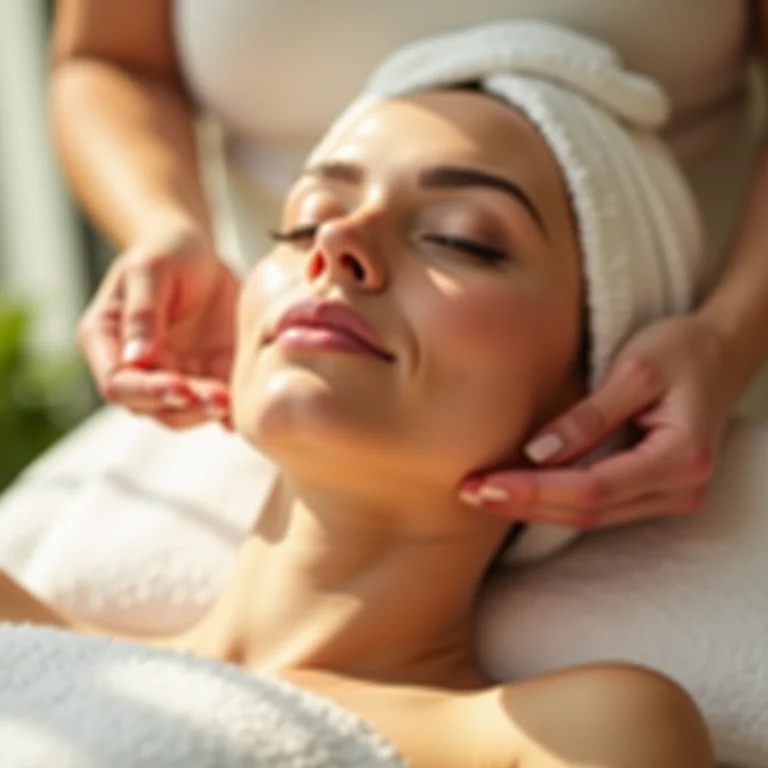 Noiva recebendo tratamento de spa pré-casamento