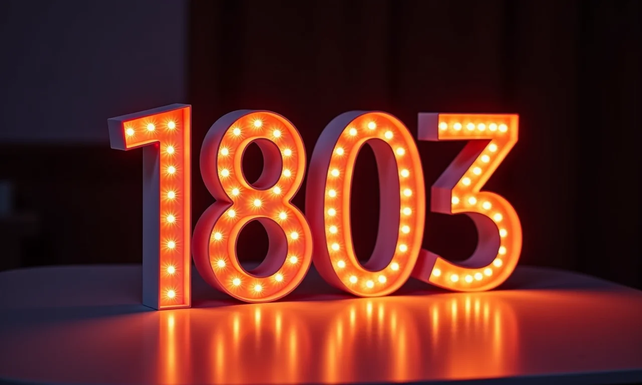 Numeração de mesa luminosa.