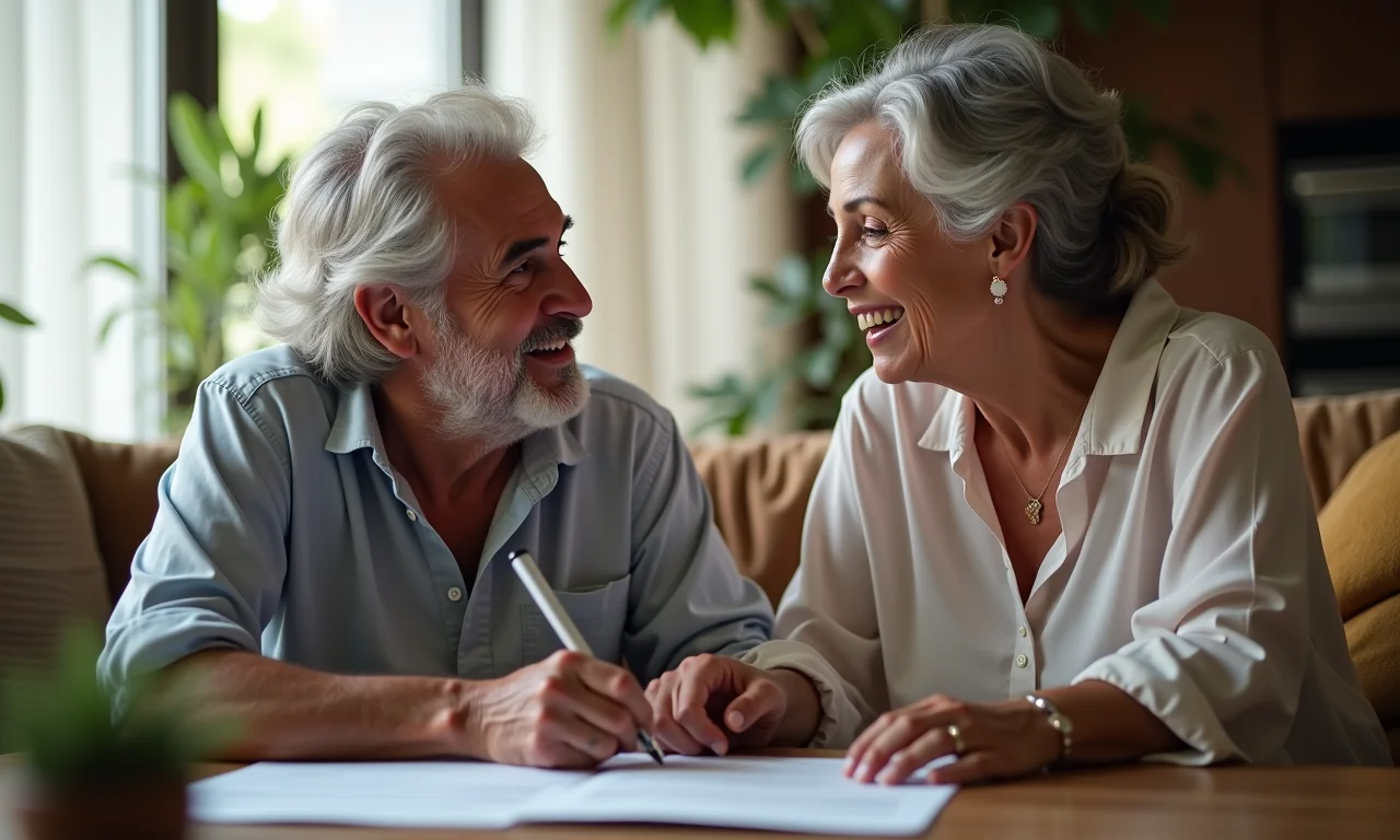 Padrinhos oferecendo apoio ao casal durante planejamento do casamento.