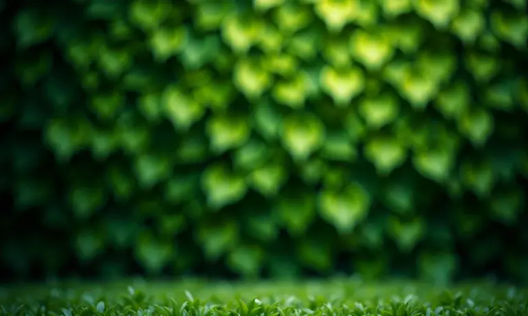 Painel de folhagens exuberante para casamento com iluminação natural.