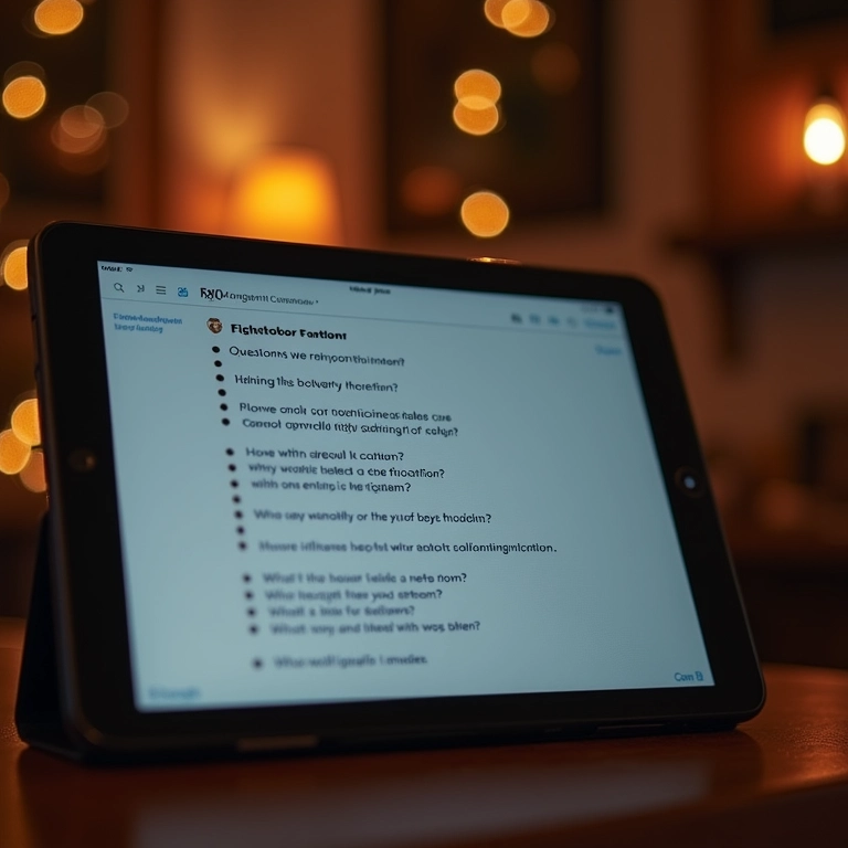 Perguntas frequentes sobre o First Look em um tablet.