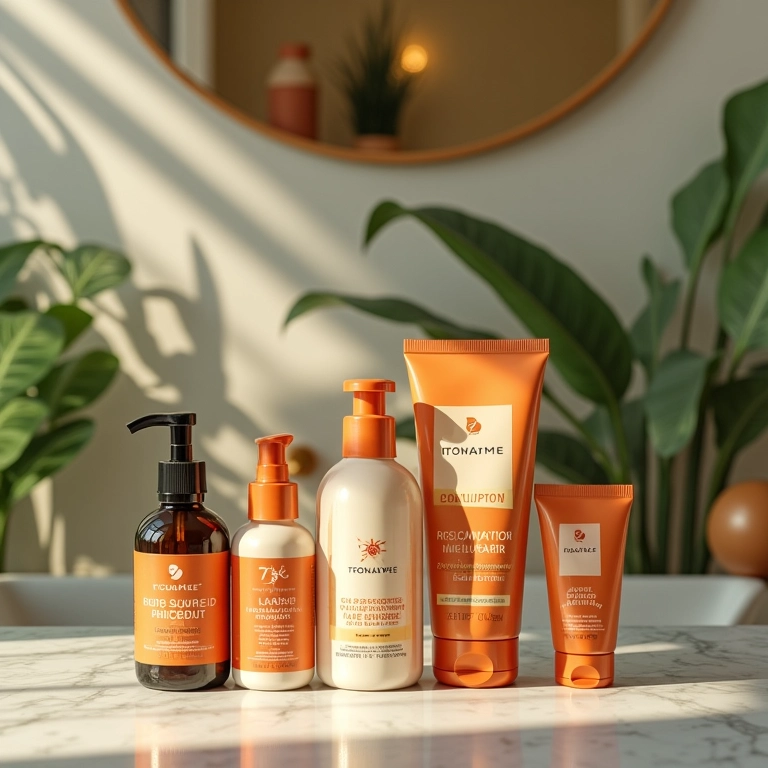 Produtos recomendados para um cronograma capilar eficaz.