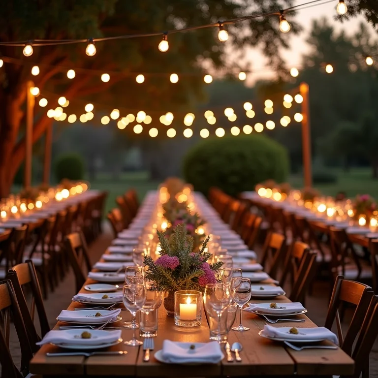 Recepção de casamento no campo em Carmelo