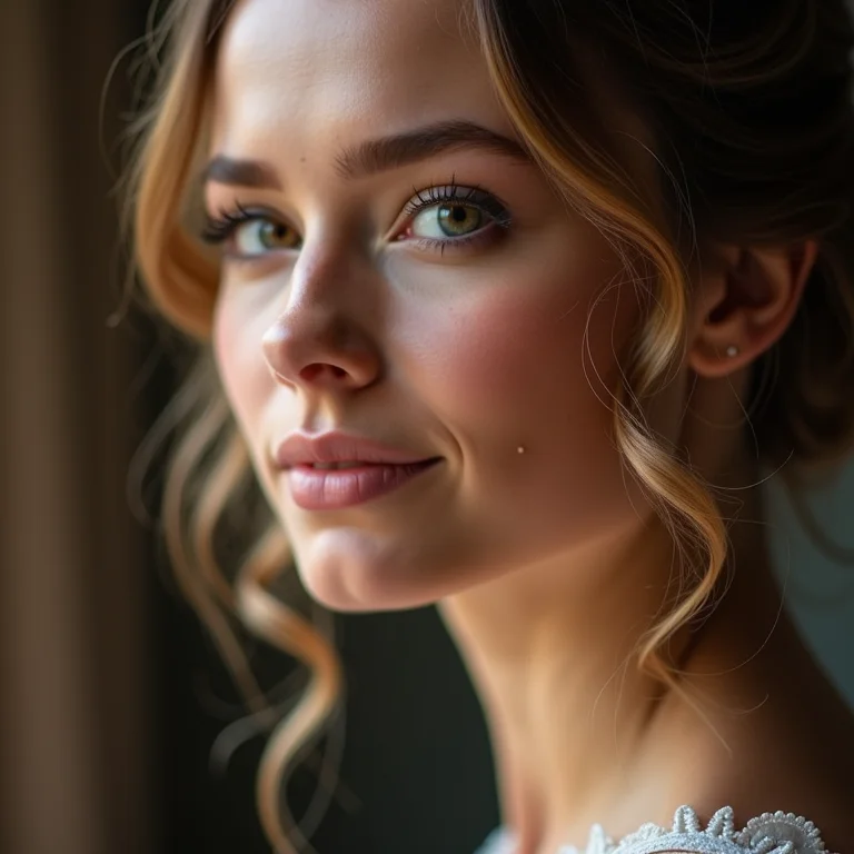 Retrato personalizado sendo pintado em um estúdio.