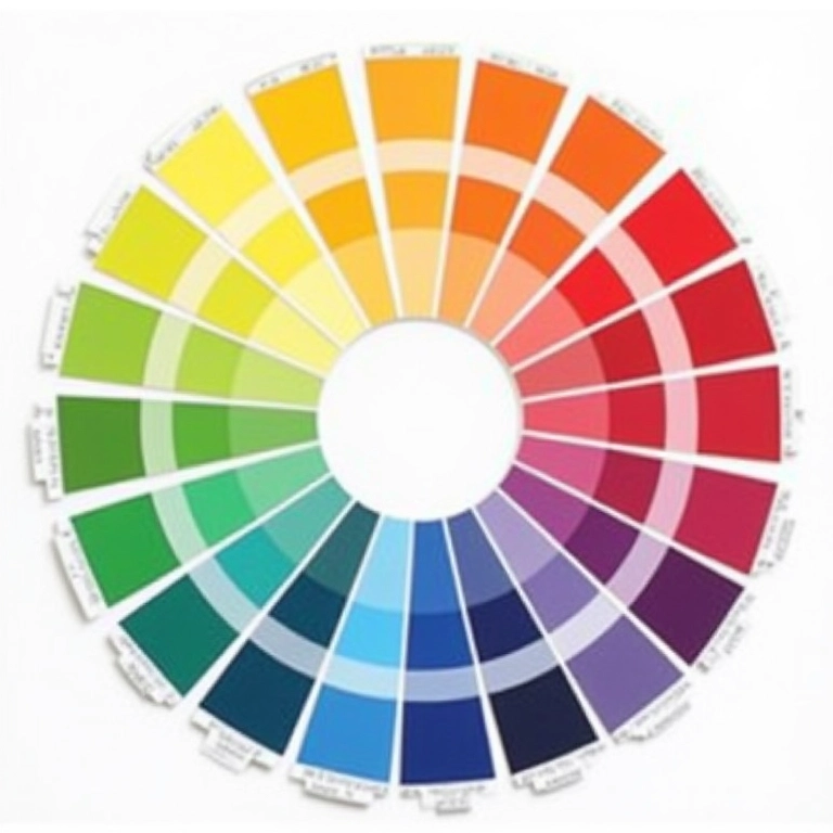 Roda de cores com combinações para buquê colorido.