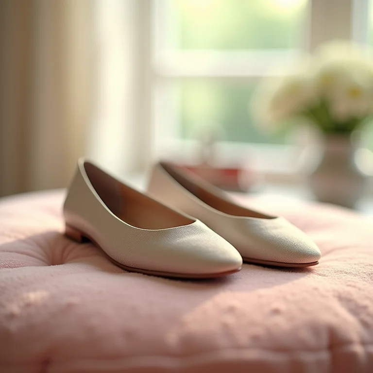 Sapatos infantis desconfortáveis abandonados.