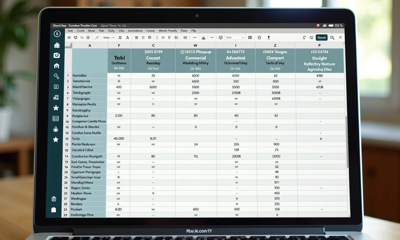 Tabela comparativa de locais para casamento pequenos e charmosos em uma tela.