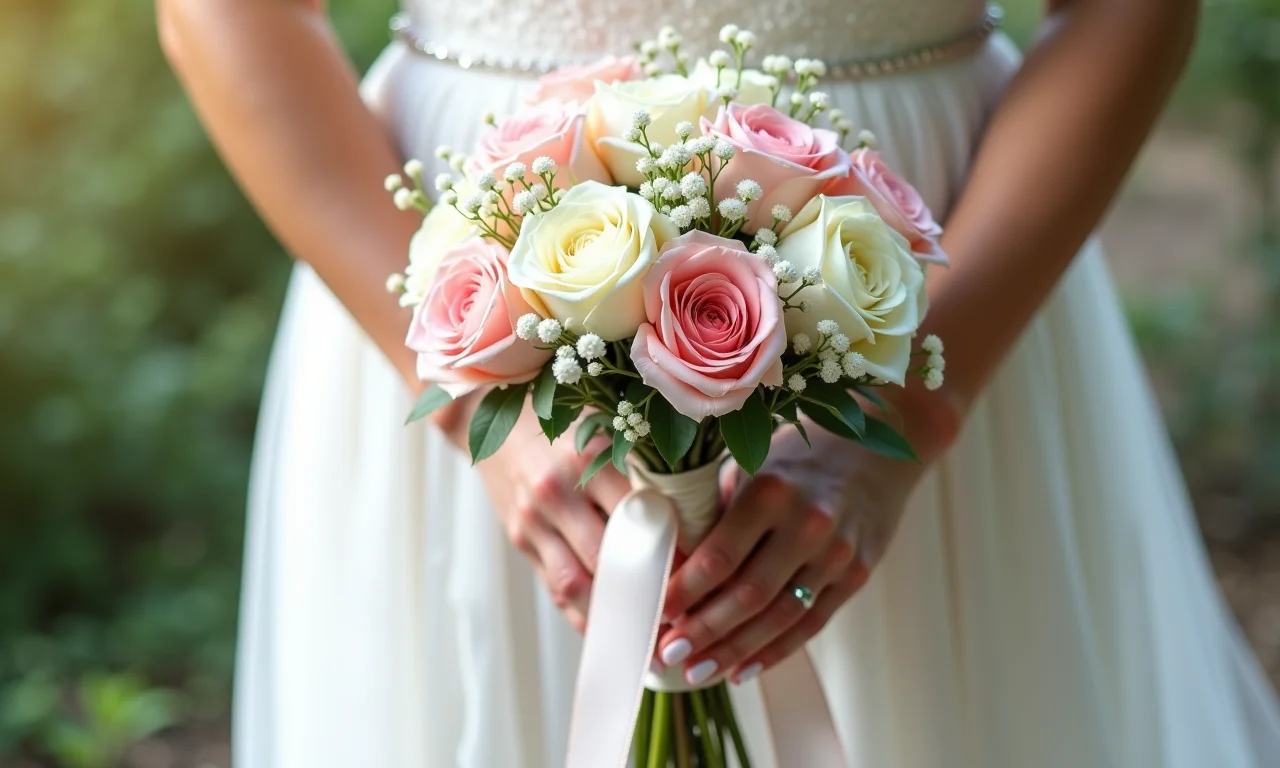 Variedade de laços para buquês de casamento.