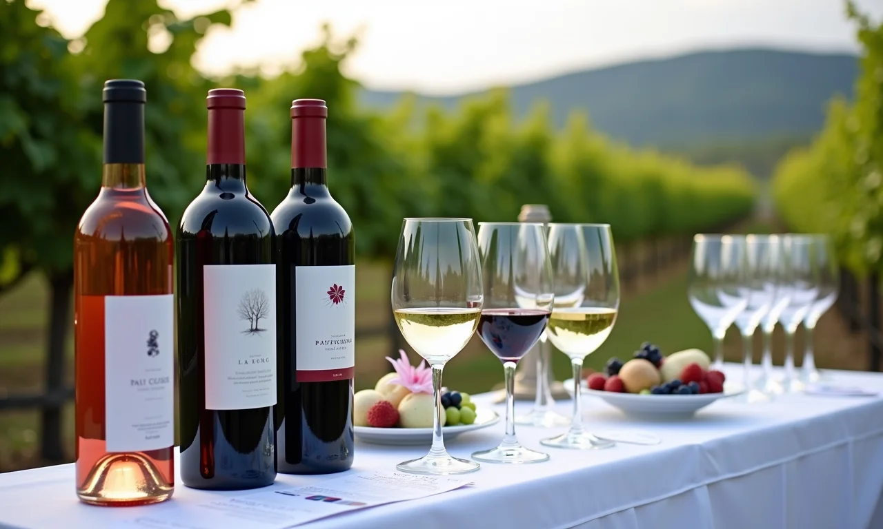 Vinhos selecionados para casamento em vinícola.