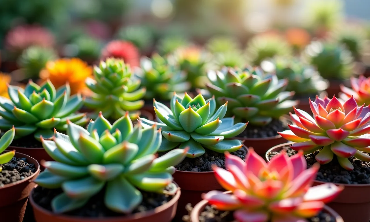 Viveiro de suculentas para compra em grande quantidade.