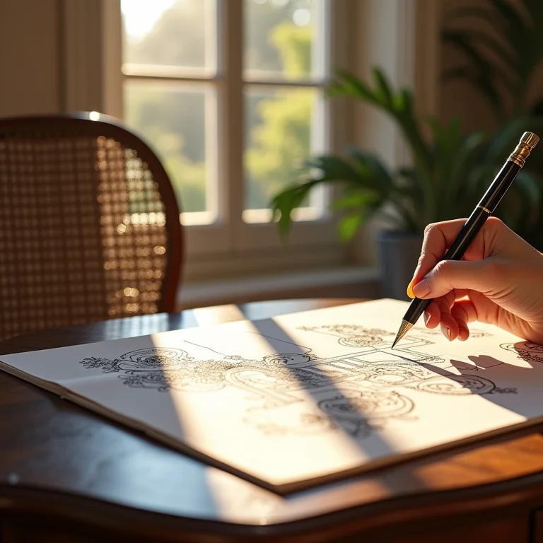 Wedding planner trabalhando em design de casamento na África do Sul.